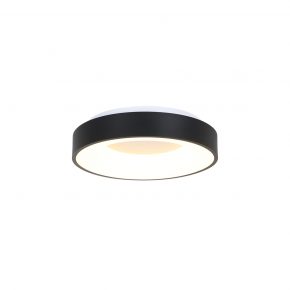 Ronde design LED plafondlamp Ringlede zwart-3086ZW