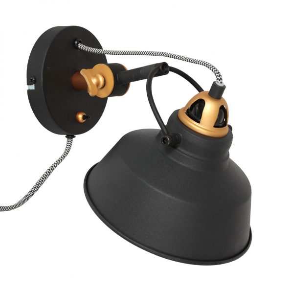 Industriële wandlamp Nove zwart - Afbeelding 12