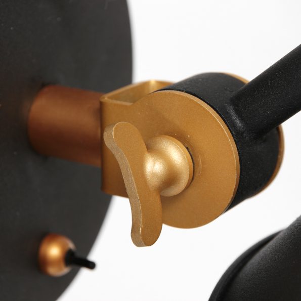 Industriële wandlamp Nove zwart - Afbeelding 3