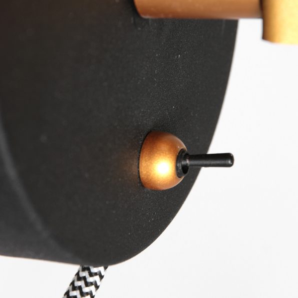 Industriële wandlamp Nove zwart - Afbeelding 4
