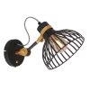 Moderne metalen wandlamp Dunbar zwart-3088ZW