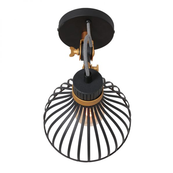 Industriële wandlamp Dunbar zwart - Afbeelding 10