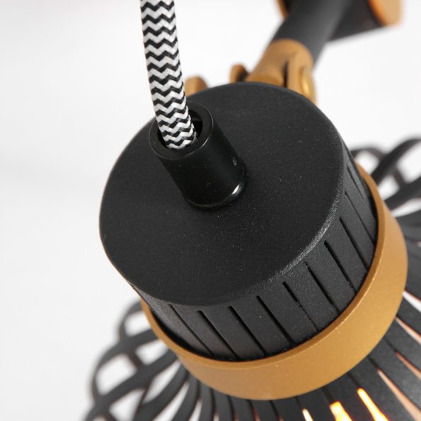 Industriële wandlamp Dunbar zwart - Afbeelding 3