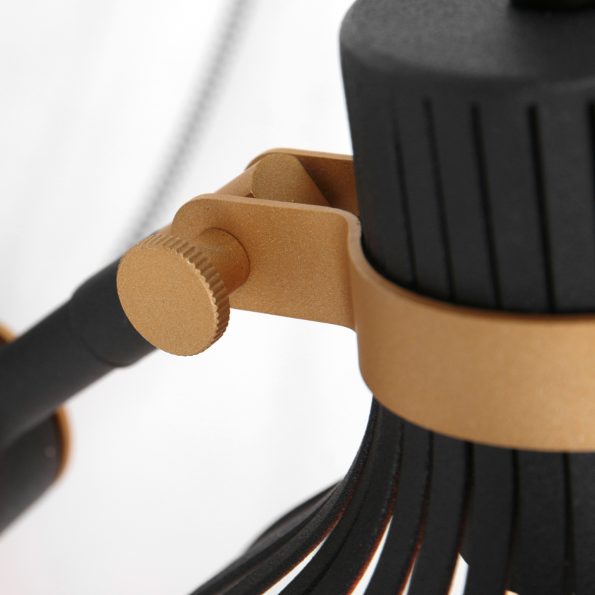 Industriële wandlamp Dunbar zwart - Afbeelding 4