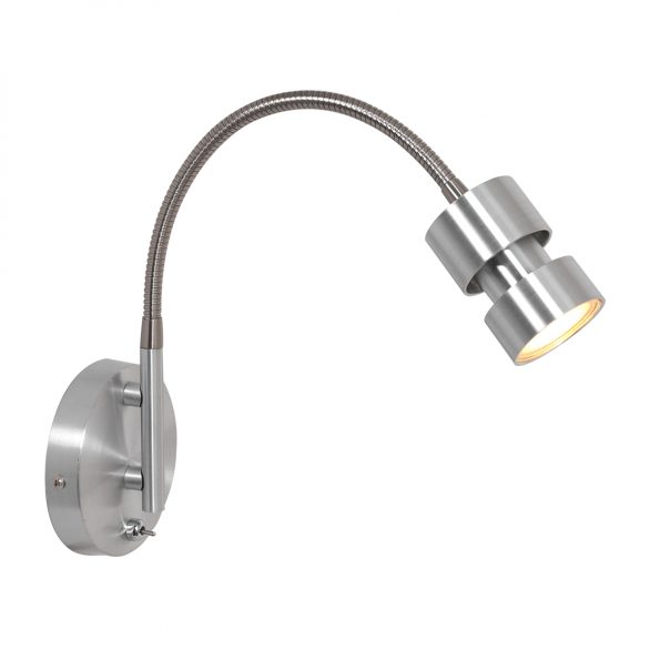 Metalen moderne wandlamp Natasja LED staal-3094ST