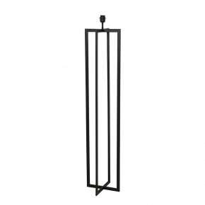 Metalen moderne vloerlamp schemer met kap Mace zwart-3241ZW