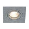 Metalen plafondspot inbouw Square grijs-7305GR