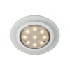 Glazen moderne LED plafondlamp Tocoma staal-7480ST