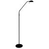 Moderne LED lees vloerlamp Biron zwart-7501ZW