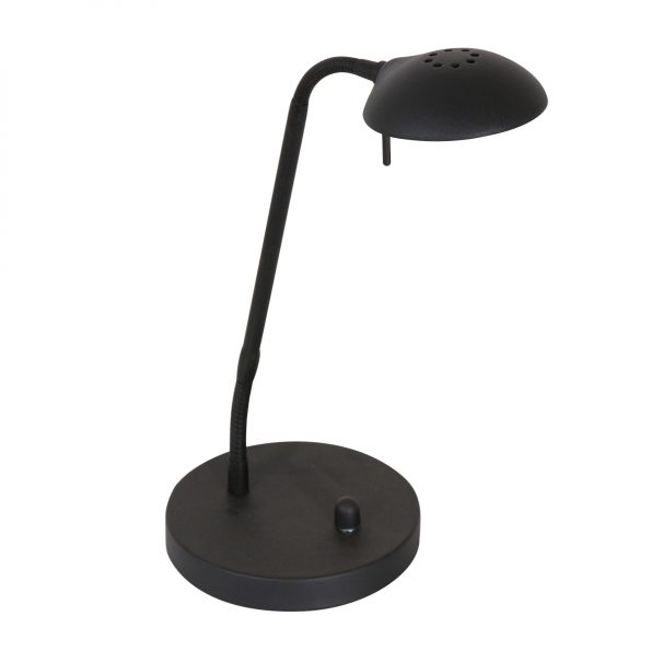 Metalen moderne LED tafellamp Biron zwart-7502ZW