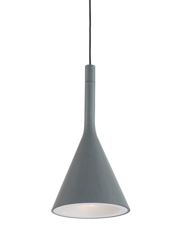 Aluminium moderne hanglamp Cornucopia grijs-7806GR
