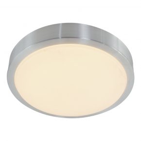 Ronde moderne LED badkamer plafonniere Stellar staal-7832ST