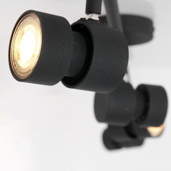 Industriële plafonniere Natasja led zwart - Afbeelding 10