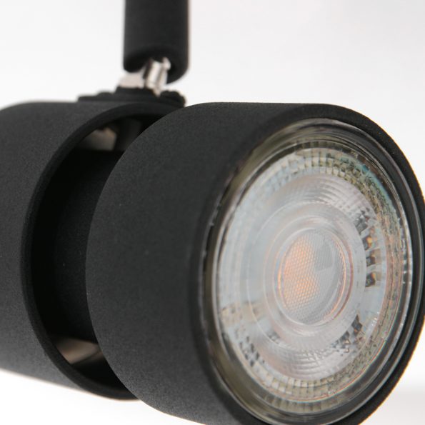 Industriële plafonniere Natasja led zwart - Afbeelding 4