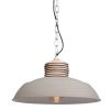 Houten landelijke hanglamp Samso grijs-7974CR