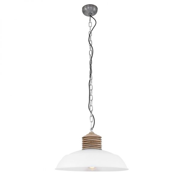 Industriële hanglamp Samso hout ø 50 cm - Afbeelding 2