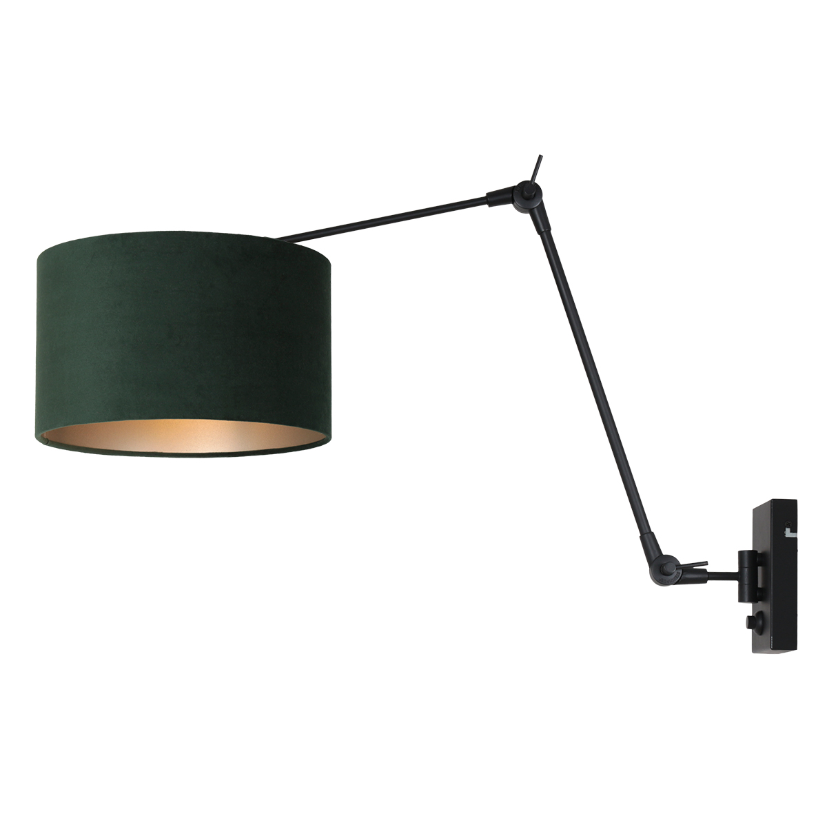 Lam bovenste Voorbijganger Design schemer wandlamp met kap Prestige Chic groen | Industriele lampen  online