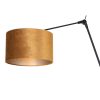 Metalen verstelbare wandlamp met kap Prestige Chic geel-8123ZW