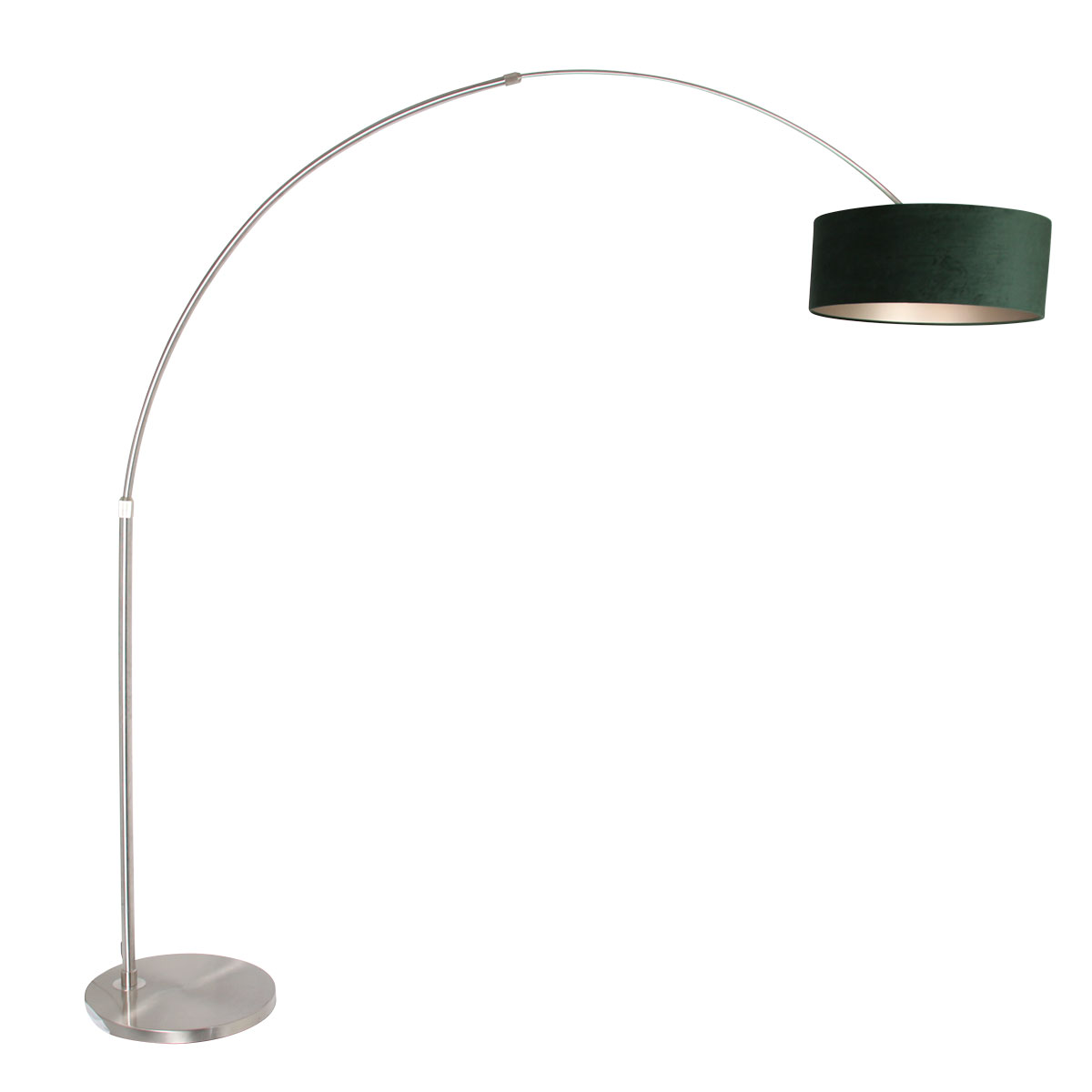 Booglamp lamp met kap Sparkled groen | Industriele lampen online