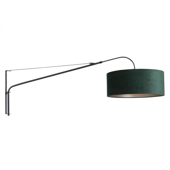 Metalen Design wandlamp met kap Elegant Classy groen-8133ZW