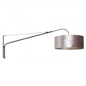 Trendy metalen wandlamp met kap Elegant Classy grijs-8134ZW