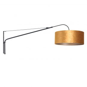 Metalen Design wandlamp met kap Elegant Classy geel-8135ZW