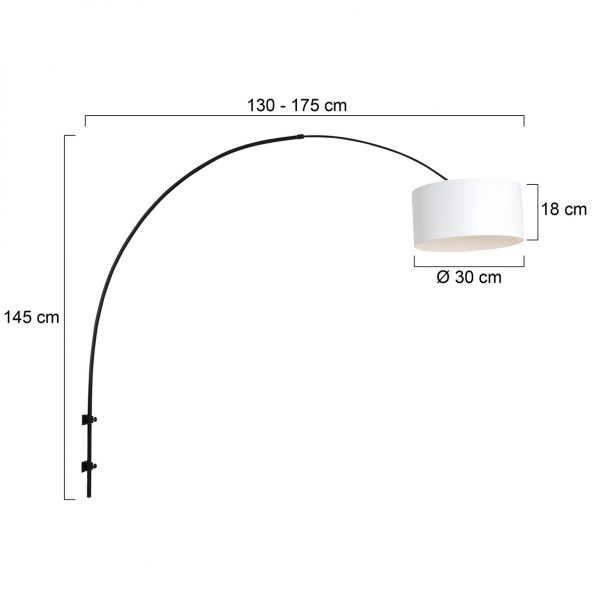 Industriële wandlamp Sparkled light zwart - Afbeelding 6
