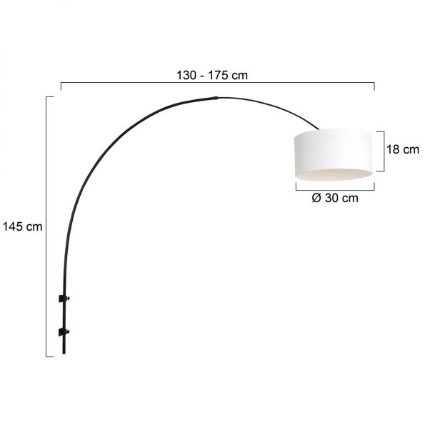 Industriële wandlamp Sparkled light zwart - Afbeelding 6