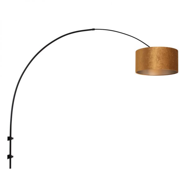 Metalen Design boog wandlamp Sparkled Light geel-8141ZW