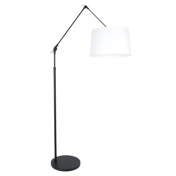 Industriele boog vloerlamp Prestige Chic wit-8183ZW