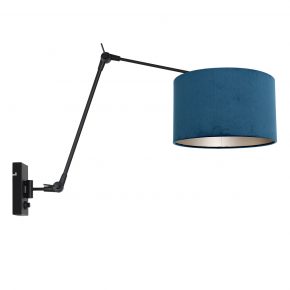 Metalen moderne wandlamp Prestige Chic zwart-8240ZW