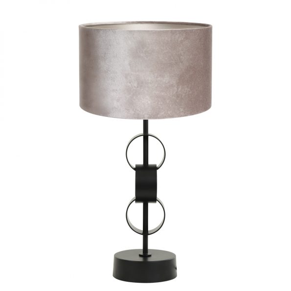 Tafellamp modern design met kap Circulum grijs-8254ZW