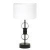 Moderne tafellamp lampenvoet met kap Circulum wit-8257ZW