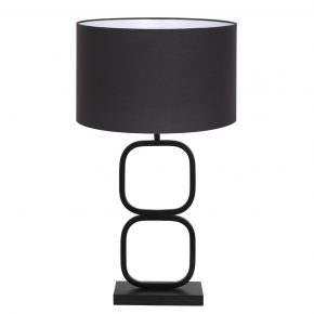 Design tafellamp met kap Lutika zwart-8282ZW