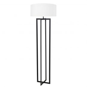 Moderne vloerlamp met kap Mace wit-8285ZW