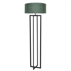 Metalen moderne vloerlamp met kap Mace groen-8287ZW
