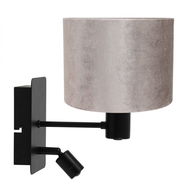 Metalen Design wandlamp met kap Montana grijs-8289ZW