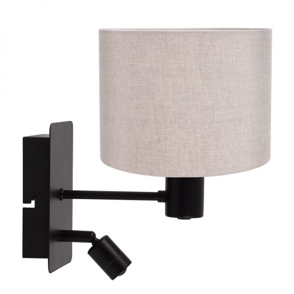 Metalen landelijke wandlamp met kap Montana beige-8292ZW