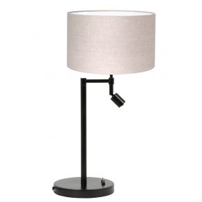 Metalen industriële tafellamp met kap Montana beige-8329ZW