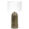 Metalen industriële tafellamp met kap Timi wit-8384GO
