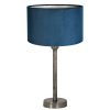 Metalen schemer tafellamp met kap Undai blauw-8414ST