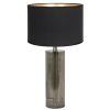 Metalen industriële tafellamp met kap Savi zwart-8417ZW
