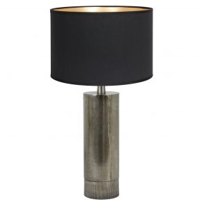 Metalen industriële tafellamp met kap Savi zwart-8417ZW