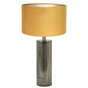 Metalen moderne tafellamp met kap Savi geel-8418ZW