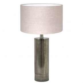 Metalen industriële tafellamp met kap Savi beige-8420ZW