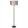 Metalen industriële schemer vloerlamp met kap Undai grijs-8422ZW
