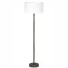 Metalen vloerlamp met kap Undai wit-8424ZW