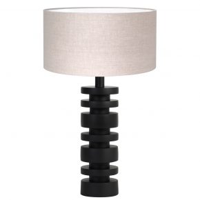 Metalen landelijke tafellamp Desley beige-8439ZW