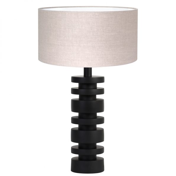 Metalen landelijke tafellamp Desley beige-8439ZW