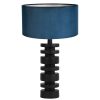Metalen moderne tafellamp Desley blauw-8442ZW